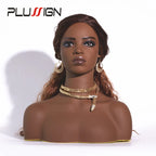 Mannequin Head For Wig African Dummy Head For Wig Doll Head With Anti Slip Hairnet Realistic Mannequin Head With Shoulders