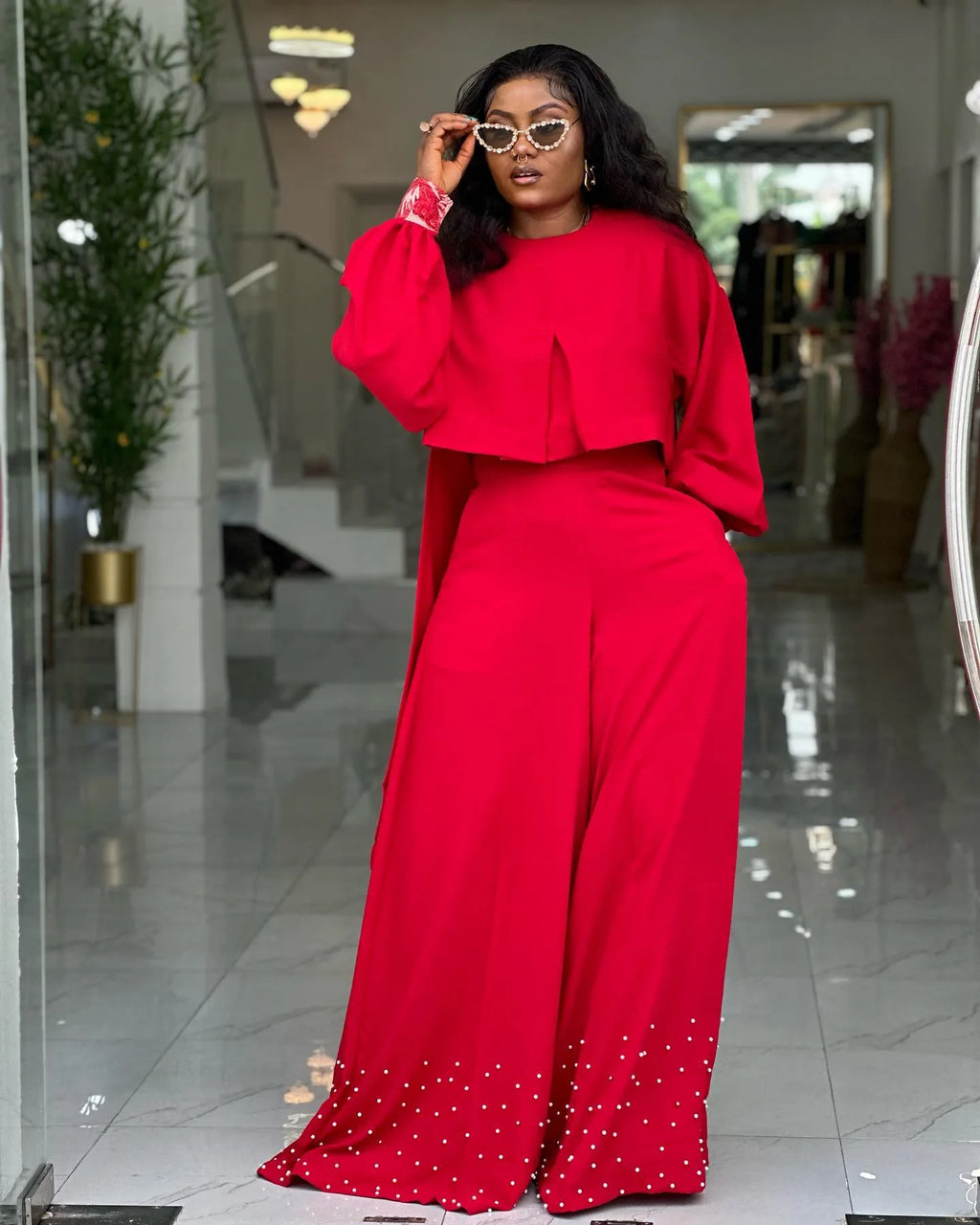 2 Piece Women Sets 2025 New Arrival Spring Summer Matching Sets Solid Color Two Pieces Sets Top And Pants Suits Outfits Clothing