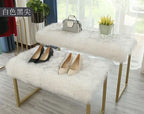 Korean Style Long Hair Cushion Window Decoration Plush Bag Clothing Plush Decorating Shelf Display Cabinet Makeup Table Mats