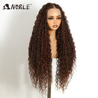 Noble Synthetic Lace Frontal Wig Twist Braided Wigs 13X4 Box Braided Lace Wig For Black Women Faux Locs Wig Goddess Braids Wigs