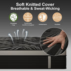 12"14" Gel Memory Foam Hybrid Pocket Spring Mattress Twin Full Queen King Bed Mattress In A Box, Medium Firm Motion Isolation