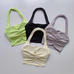 Backless Sports Bra – Athletic Yoga Crop Top