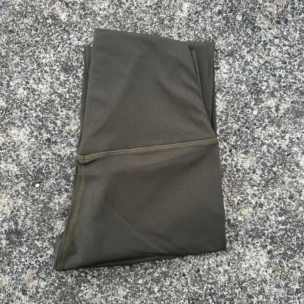 Solid Color Back Waist Pocket High Waist Yoga Legging Women Sport Cropped Pants Butter Athletic Gym Comprehensive Training Jog