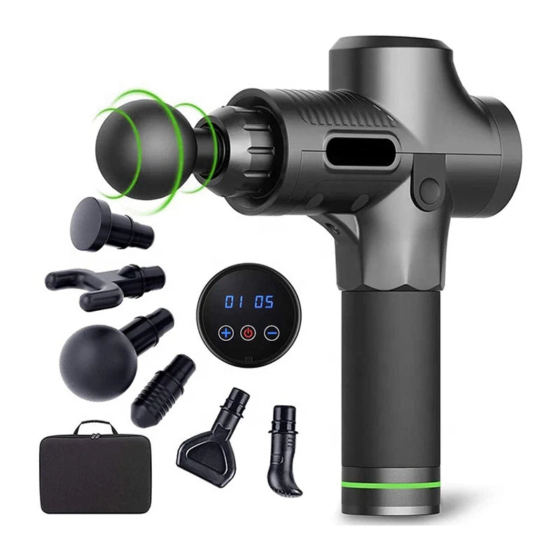 Fascial Massage Gun Electric Percussion Pistol Massager Body Neck Back Deep Tissue Muscle Relaxation Fitness Tool For Shoulder Main image