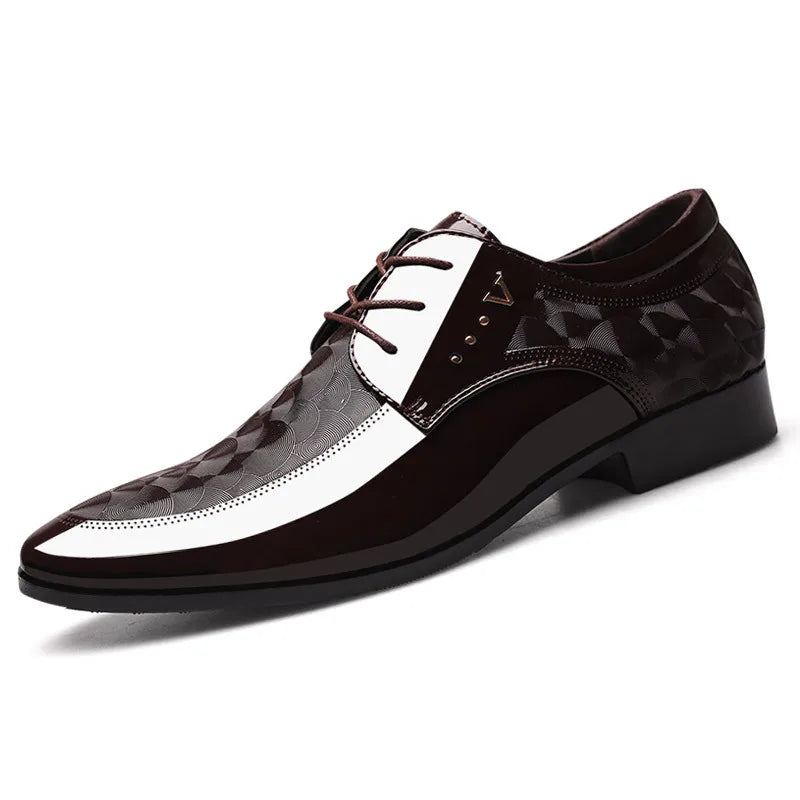Oxfords Leather Men's Shoes Casual Dress Men Lace Up Breathable Formal Office for Man Big Size 38-48 Flats 2026