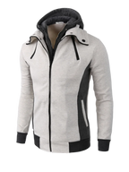 2024 New Autumn Men Sweatshirts Long Sleeve Jacket Hoodie Zipper Closure Jacket Male Hoodies Sweatshirt Slim Fit Male Clothing