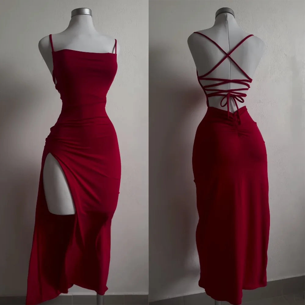 2026 explosive new dress summer high sensibility halter strap Spice Girl bag hip dress Main image