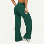 NCLAGEN Straight-Leg Pants Ultra Soft Butter Fabric Women's Mid-Waist Yoga Pants GYM Naked Feel Pilates Running Sport Trousers