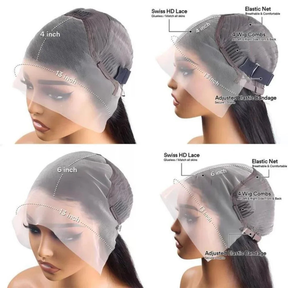 5x5 1B30 Lace Glueless Wig Human Hair Ombre Body Wave Lace Frontal Closure Wigs Hd Lace Human Hair Ready To Go Human Front Wigs