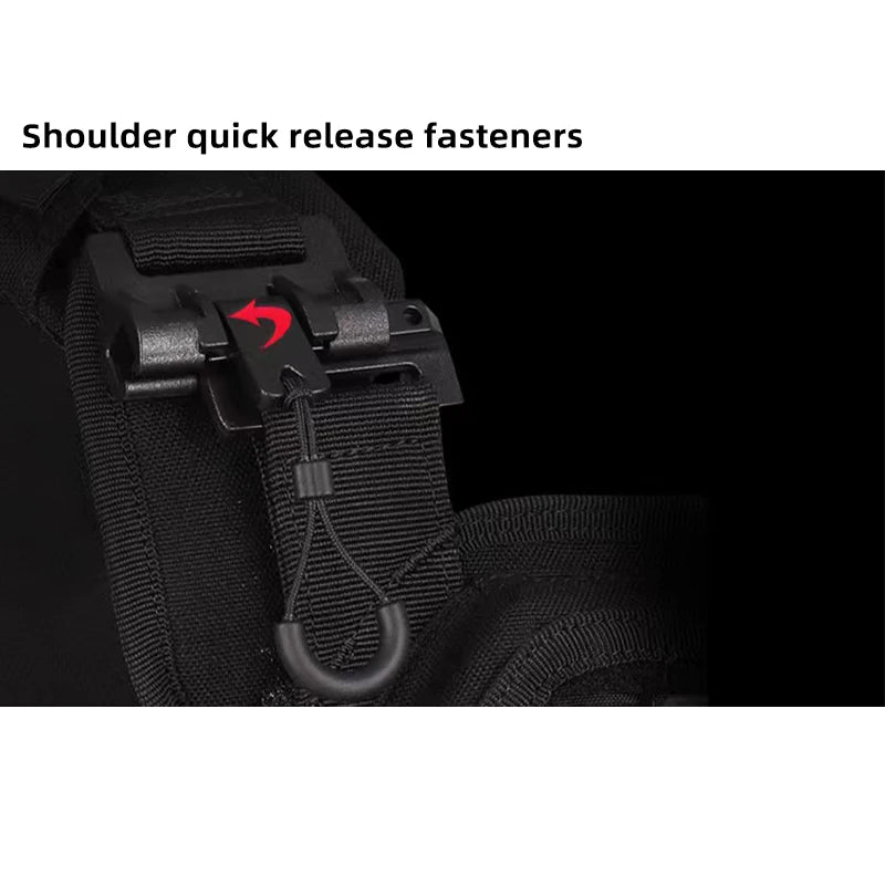 YAKEDA Tactical Vest 6094 Fast Detachable Light Laser Cut Outdoor Hunting Black Gear Carry Vest of High Quality