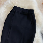 Women's Skirt Solid High Waist Work Pencil Skirt 2026 New Fashion Ladies Slim Fit Split Office OL Skirt Grey Red Black Skirts