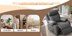 Korser Small Recliners for Small Spaces, Reclining Manual Chair with Cup Holders and Side Pockets  for Living Room, Bedroom
