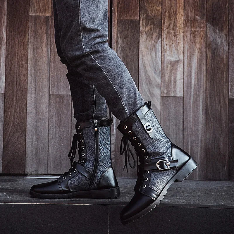 Platform Boots for Men With Fur Lace Up Man Shoes In Promotion Footwear Classic Hot Selling Cheap Comfortable Sale Vintage Retro Main image