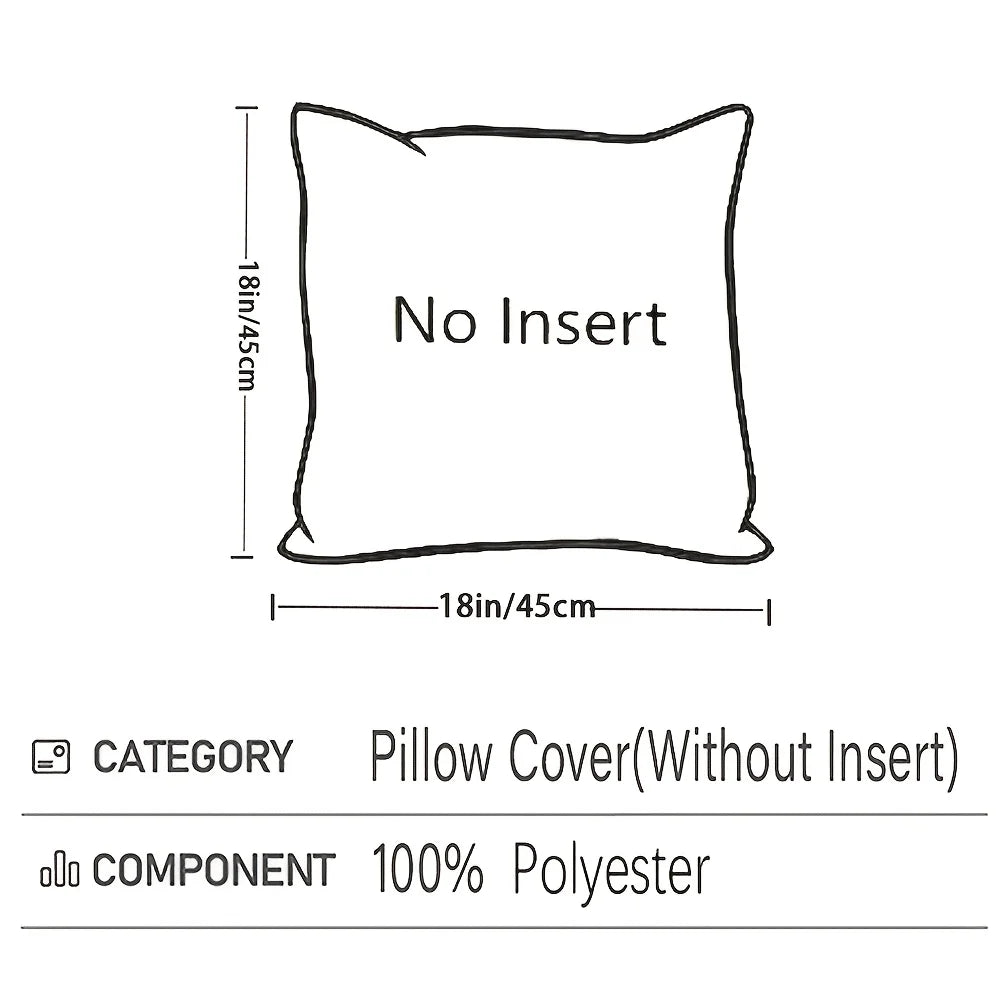 1Pcs Boho Soft Chenille Textured Home Decor Throw Pillow Covers 18x18in Farmhouse Cushion Covers for Spring Summer Fall Winter