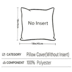 1Pcs Boho Soft Chenille Textured Home Decor Throw Pillow Covers 18x18in Farmhouse Cushion Covers for Spring Summer Fall Winter