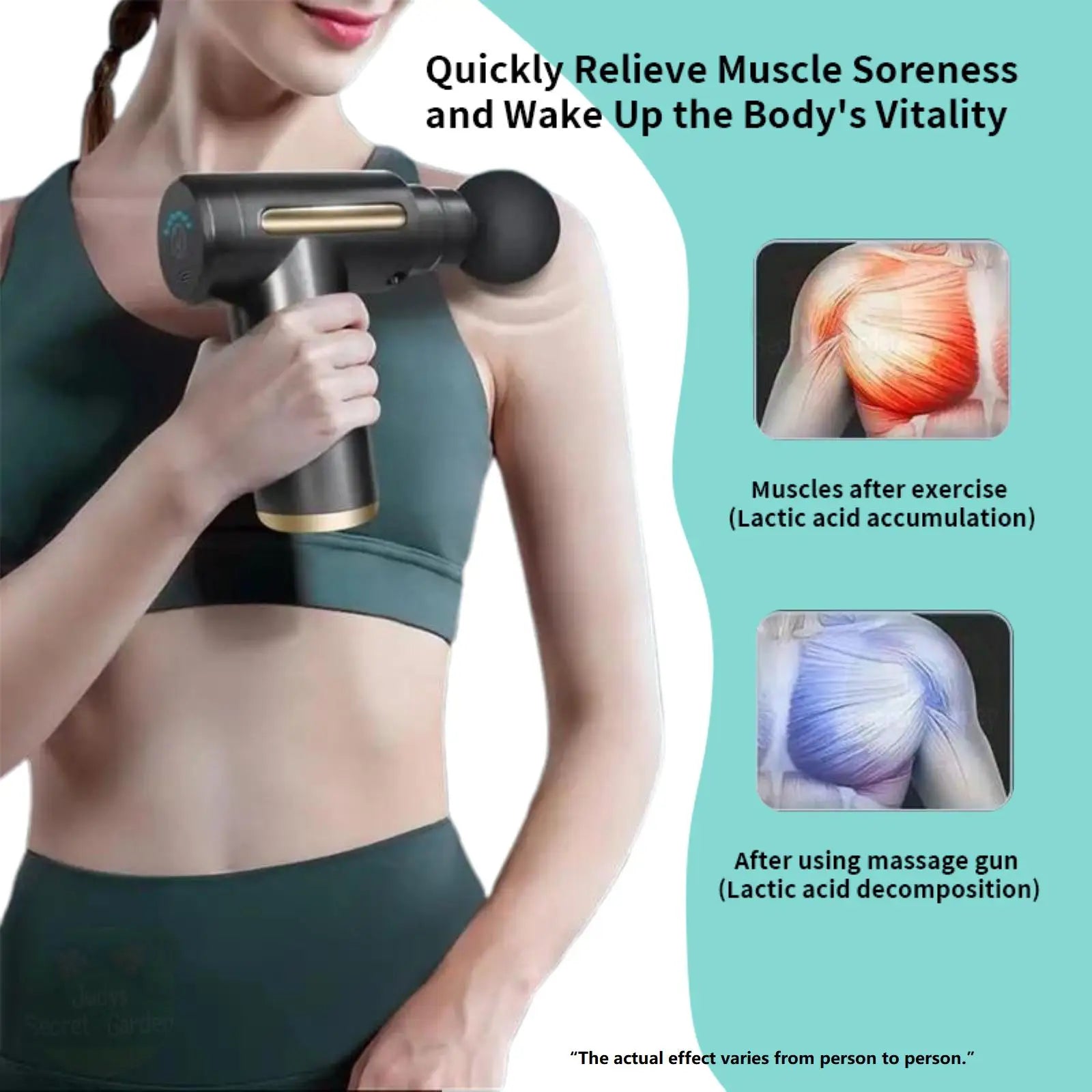 Mini Portable Handheld Fascia Gun USB Charging Percussion Massage Gun 6 Levels Intensity Noise Reduction Deep Muscle Pain Relief Vibration Massager for Body Neck Back Leg Fitness Slimming Men Women