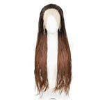 613 Blonde Box Braided Wigs Braids For Black Women 26Inch Long African Cornrow Crochet Braids Synthetic Hair 13x3 Lace Front Wig