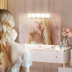Makeup Mirror LED Light Bulbs Vanity Lights USB Adjustable brightness and colour temperature Bathroom Dressing Table Lighting