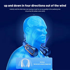 Neck Bladeless Fan Mini Ultra Long Life Portable Lazy Silent Fan Usb Charging Student Sports Office Digital Display Power 5 Gear