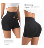 Women's Padded Butt Lifter Body Shaper with 4 Sponge Pads Tummy Control Shapewear Panties with Waist Cincher and Hook Closure
