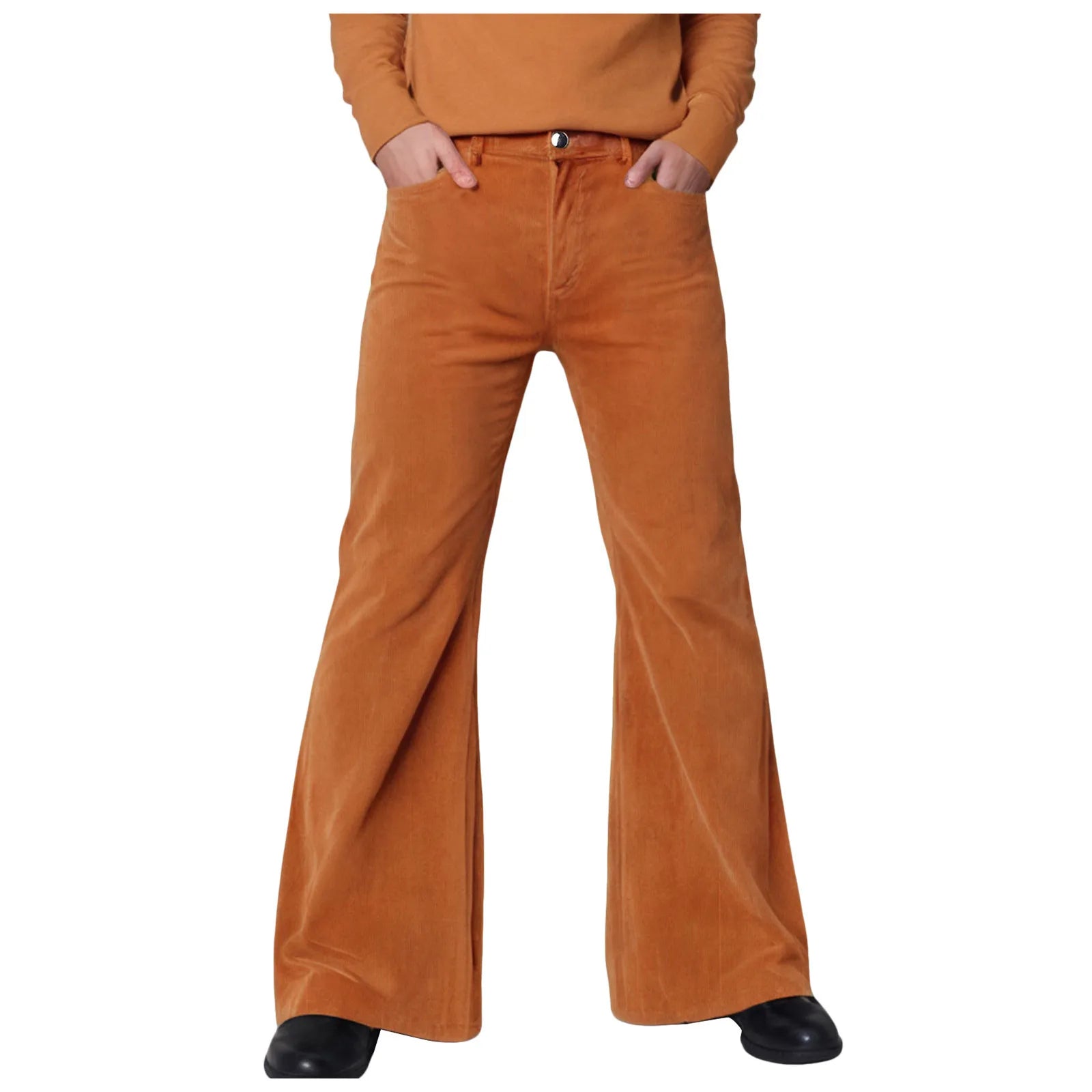 Fashion Casual Flared Pants Pant For Men Classic Simple Solid Color High-Rise Trousers Trendy Street High Street Denim Pants