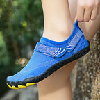 Men Women Elastic Beach Barefoot Seaside Aqua Shoe Quick-Dry Breathable Surf Wading Shoe Non Slip Upstream Swimming Water Shoe