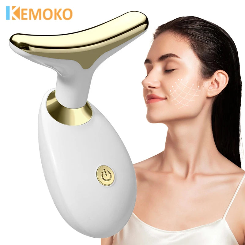 Neck Face Lifting Device Face Slimming Eye Massage Beauty Skin Facial Vibration Machine Anti Aging Reduce Edema Double Chin Main image