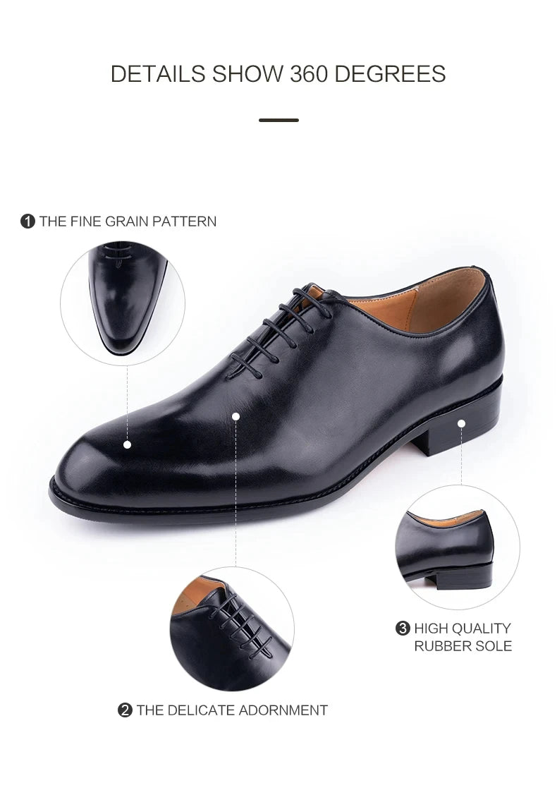 Successful Men's Leather Shoes High Quality Handmade Oxford Casual Business Office Work Shoes For Gentalman Lace Up Comfortable