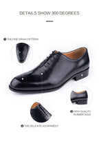 Successful Men's Leather Shoes High Quality Handmade Oxford Casual Business Office Work Shoes For Gentalman Lace Up Comfortable