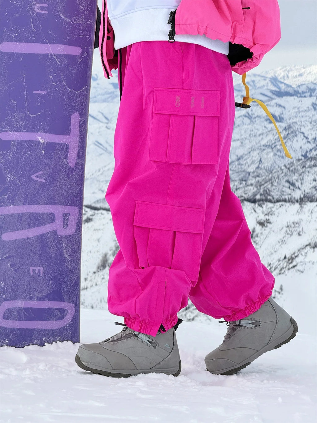 Oversize Winter Ski Pants 3L Snowboard Pant Thicken Thermal Waterproof Breathable Outdoor Sports Warm Women's Men's Ski Trousers