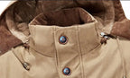 New Men Winter Fleece Warm Thick Windproof Parkas Jackets Coat Men Autumn Fashion Hooded Casual Parkas Men