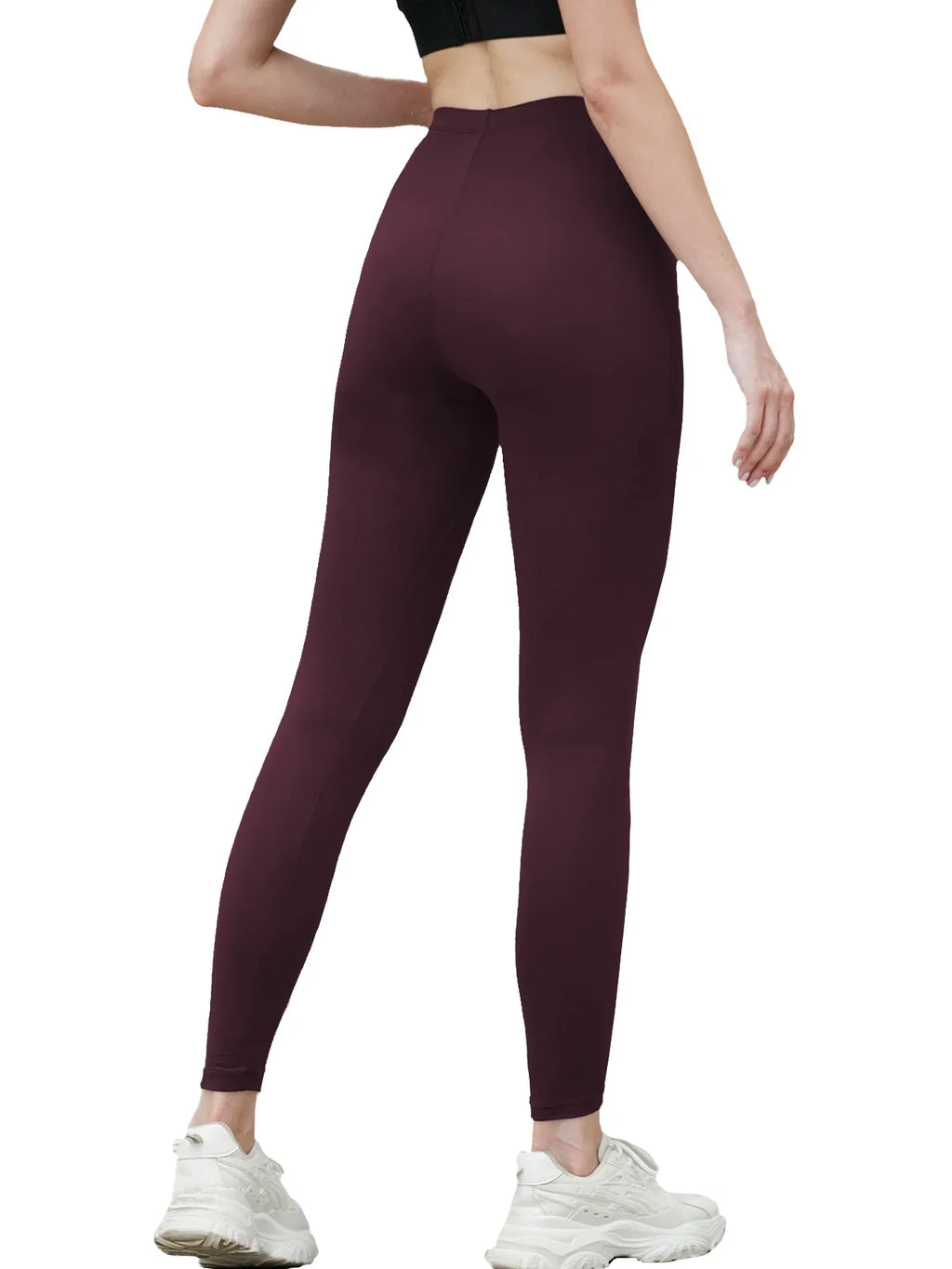 Women's Super Soft Leggings High Elasticity No See Through Workout Yoga Running Athletic Push Up Gym Long Fitness Leggings