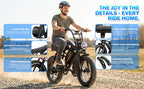 20 Inch Wild Beast Ebike,Certified UL2849 45° Climbing Adjustable Front Brake Seat Factory Original Free Local Shipping