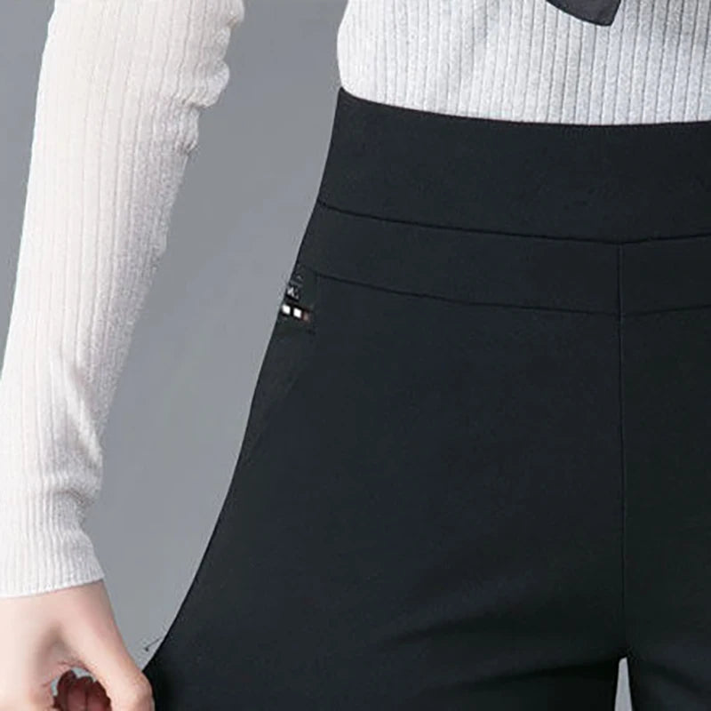 Thin & Thick Warm Winter Pencil Pants Womens Snow Plush Strench Lady OL SkinnyTrousers Femal Thichen Slim  Clothing Leggings