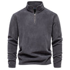 AIOPESON Brand Quality Thicken Warm Fleece Jacket for Men Zipper Neck Pullover Men's Sweatshirt Soft Shell Mens Jacket