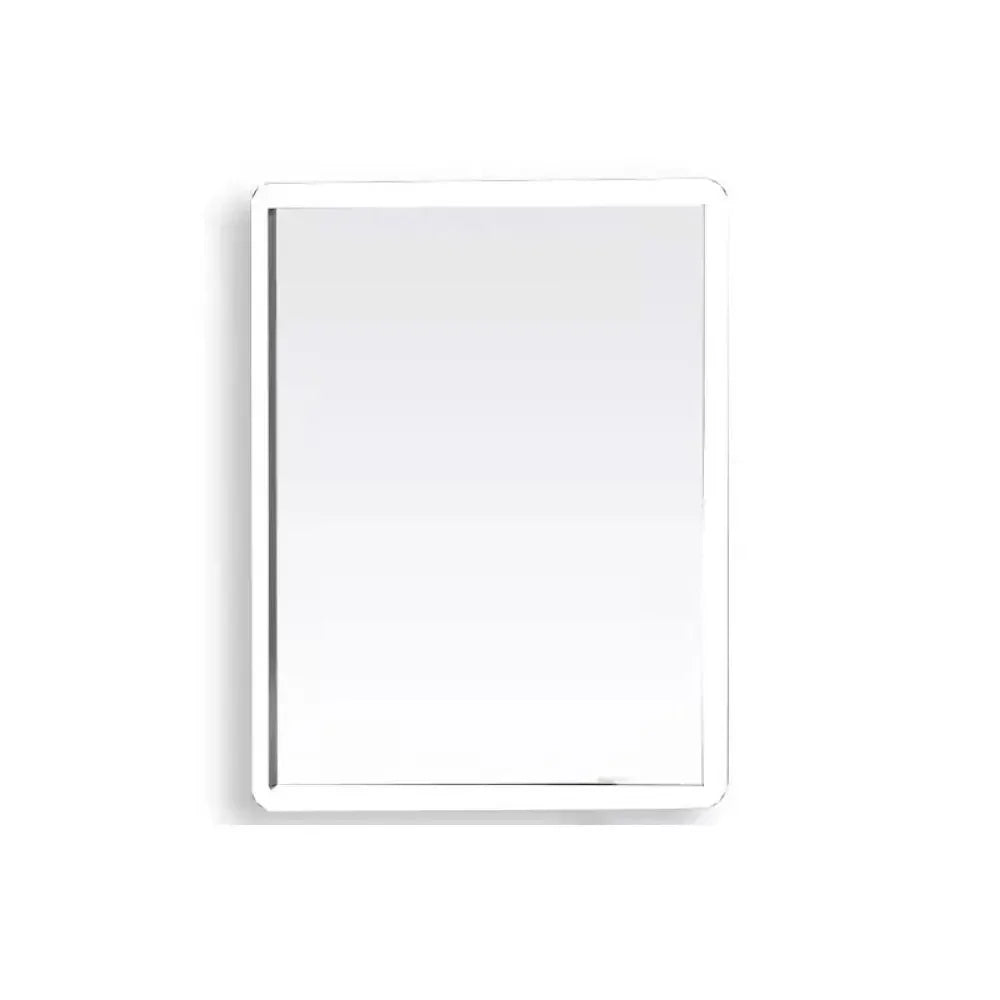 Rectangle Wall Hanging Mirror Metal Framed Black White Dressing Mirror Rounded Corner Wall-Mounted Makeup Mirrors Entryway