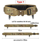 Tactical Padded Belt Airsoft CS Combat Molle Airsoft Girdle Duty Paintball Waist Belts War Game Hunting Accessories