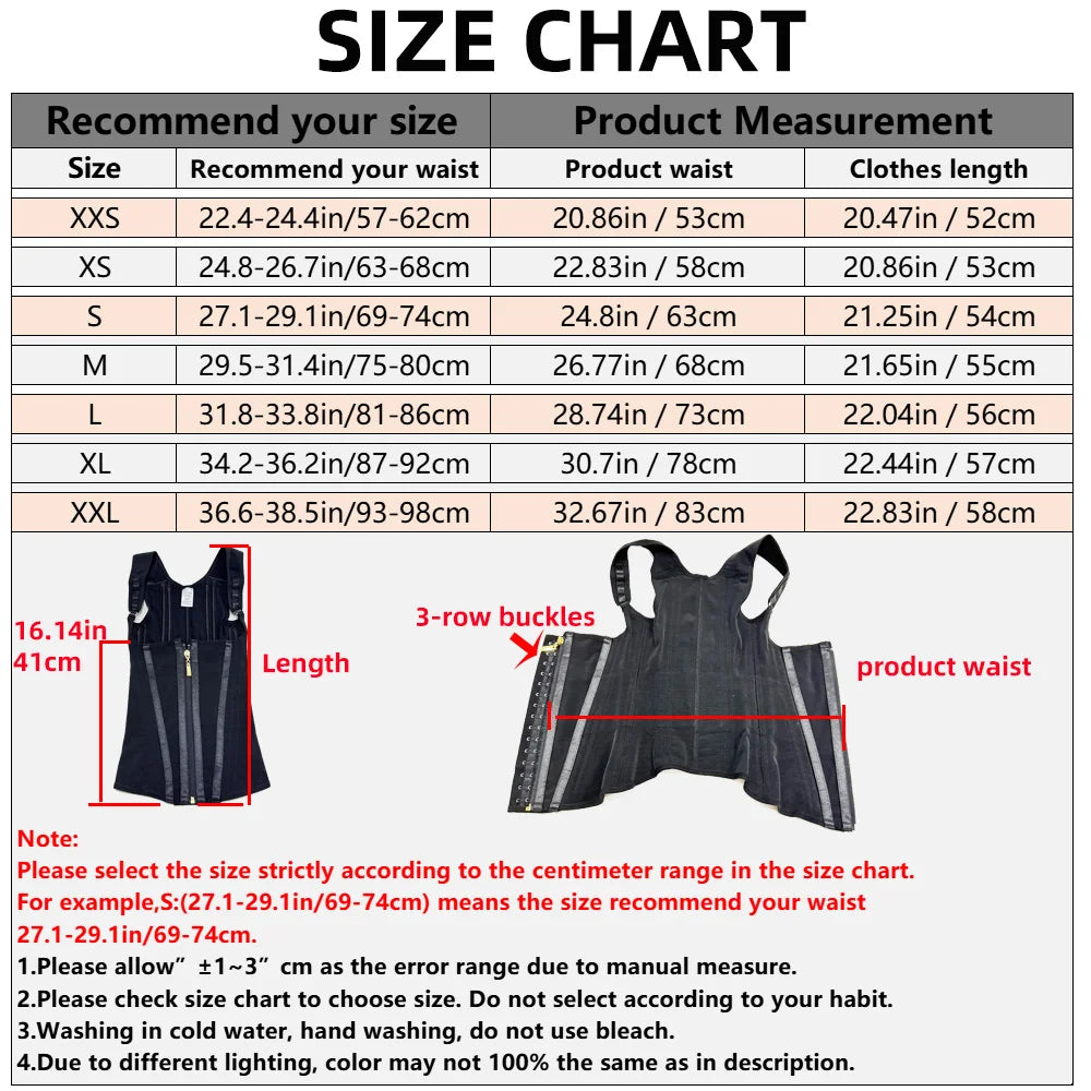 Body Shaper Shapewear Women Double Tummy Control Compression Waist Trainer Corset Adjustable Zipper and Hook-eyes Flat Belly Secondary image