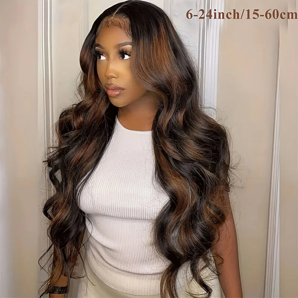 5x5 1B30 Lace Glueless Wig Human Hair Ombre Body Wave Lace Frontal Closure Wigs Hd Lace Human Hair Ready To Go Human Front Wigs
