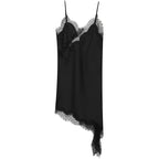 HXAO Womens Dresses Lace Asymmetric Slip Dress Summer 2026 Sexy Evening Dresses Ladies Mini Brown Sleeveless Backless Vestidos