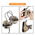 WADSN Tactical Fast Rotation Helmet Rail Mount Adapter Headset Bracket For Comtact Sordin Headphone Fit Wendy ARC Rail Base