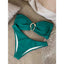 Women Strapless Bikinis Sets Summer Push Up Swimwear Two Pieces Suits Female Sexy Swimsuits Solid Color Lady Backless Beachwear