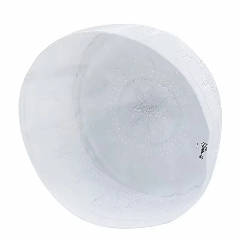 New Muslim Men Prayer Cap Hat Cotton Embroidery Saudi Arabia Islamic Hat Cap Men Headscarf Topkippot Turban  Leisure Saudi Cap