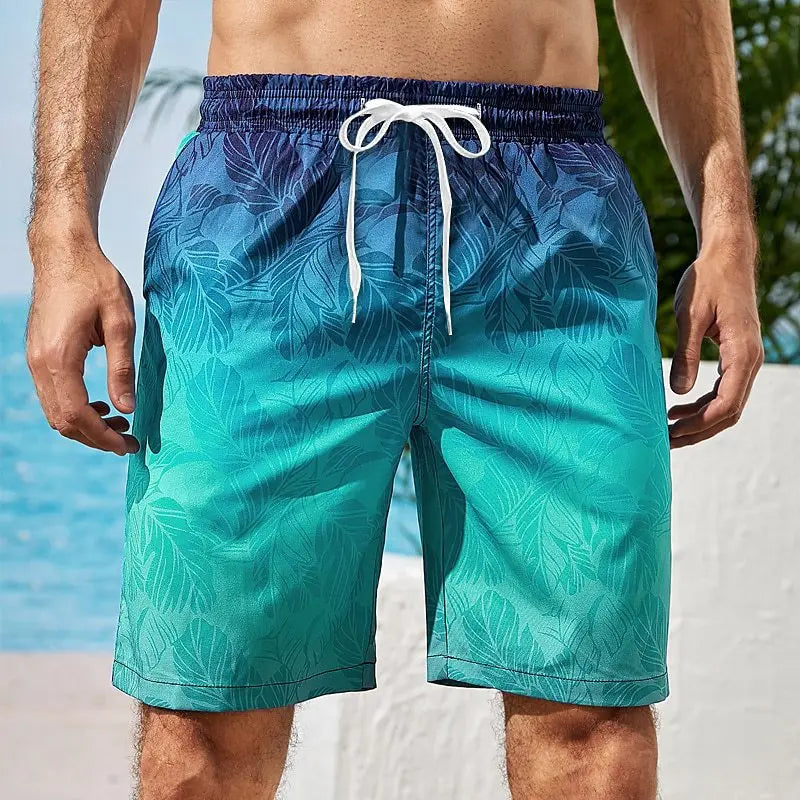 Tropical Plants 3D Print Board Shorts Men Oversized Surfing Drawstring Beach Sports Pants Swimwear Swimsuits Trunks Kid Clothing