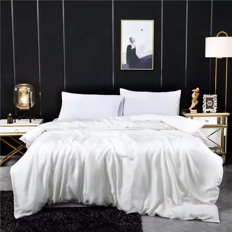 Eucalyptus Lyocell Bedding Set 1pc Duvet Cover Summer Cooling Bamboo Bed Covers