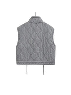2023 Autumn Winter Fashion Washing Waistcoat Vintage Sleeveless Female Outerwear Chic Vest Tank Top Women Standing Collar Light