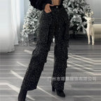 Y2K Bright Drill Women's High Waist Jeans Denim Work Pants Pocket Casual Baggy Streetwear Chic Daily Trousers 2025/2026 Spring Summer