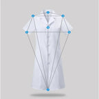 Women's Fashion Lab Coat Short Sleeve Doctor Nurse Dress Long Sleeve Medical Uniforms White Jacket with Adjustable Waist Belt
