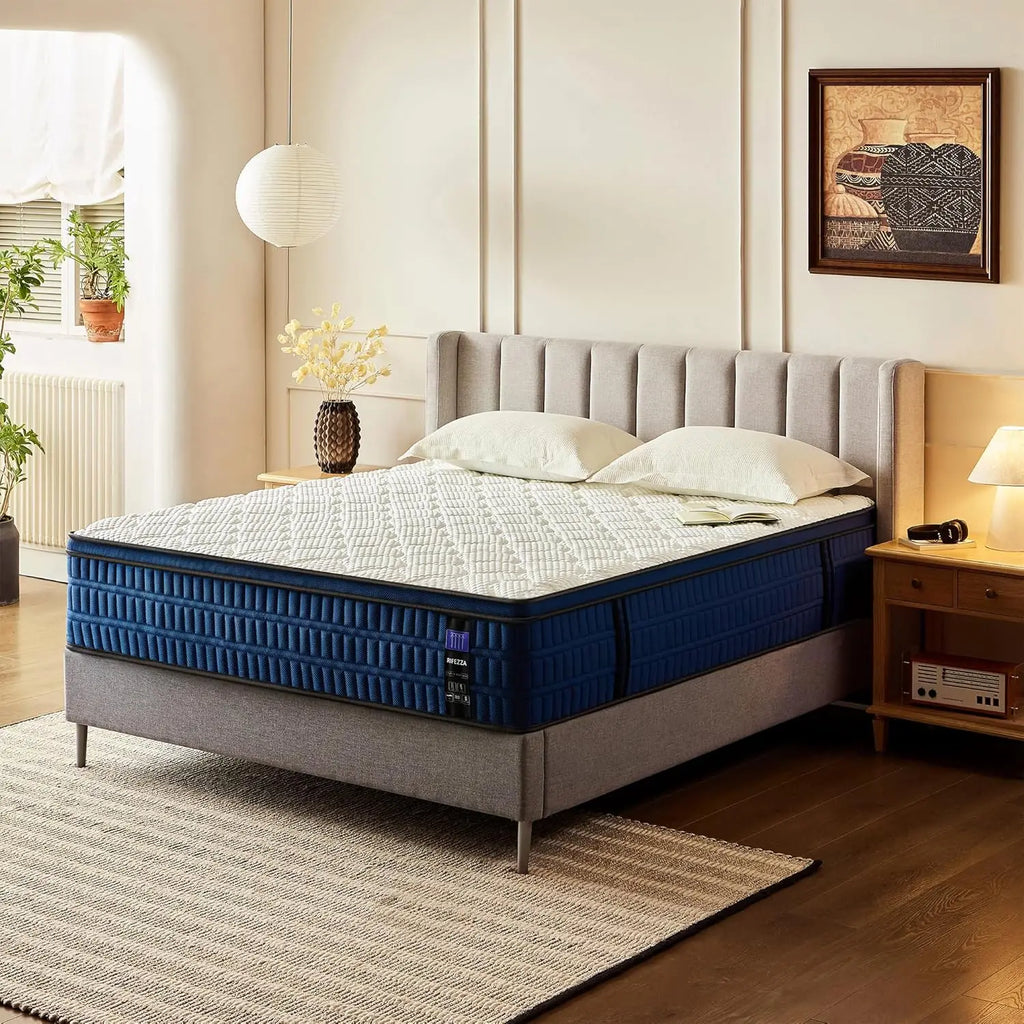 14in Medium-Firm Gel Memory Foam Hybrid Mattress Twin XL Cooling Motion Isolation Fiberglass-Free Customized
