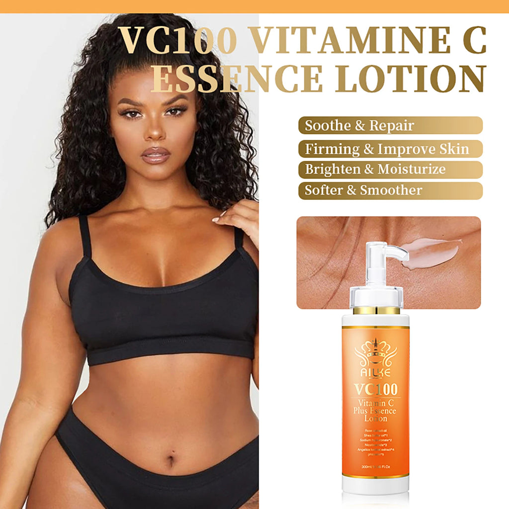 AILKE Vitamin C Whitening Set for Women, Reduce Dark Spots, Hyperpigmentation, Skin Moisturizer, With Collagen, Vitamin E